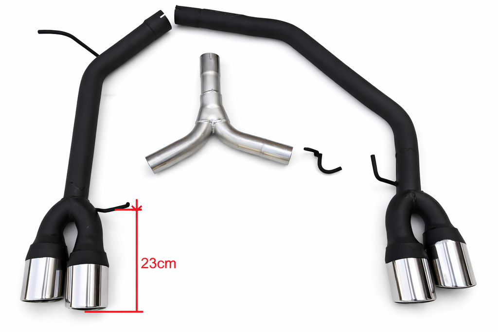 Tłumik wydech przelot duplex Audi A5 A4 B8 S4 S5 2,0tdi 1,8 2,0Tfsi 4x90mm