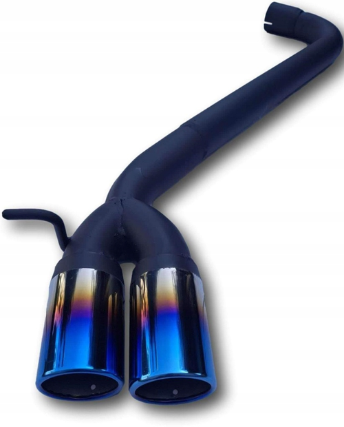 Przelotowa rura końcowa BMW Serii 3 E90 / E91 / E92 / E93 318d / 320d (2004–2012) – 2×74 mm Niebieskie