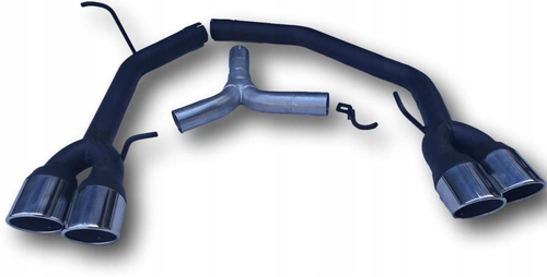 Komplet przelotowego układu wydechowego Duplex Audi A4 B8 / A5 8T / S4 / S5 – 4×90 mm