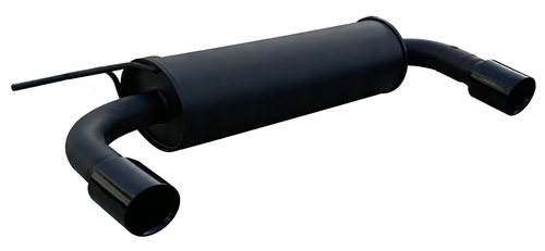 Cichy tłumik końcowy BMW Serii 3 i 4 320i / 328i / 420i / 428i – 2×90 mm Czarny Połysk